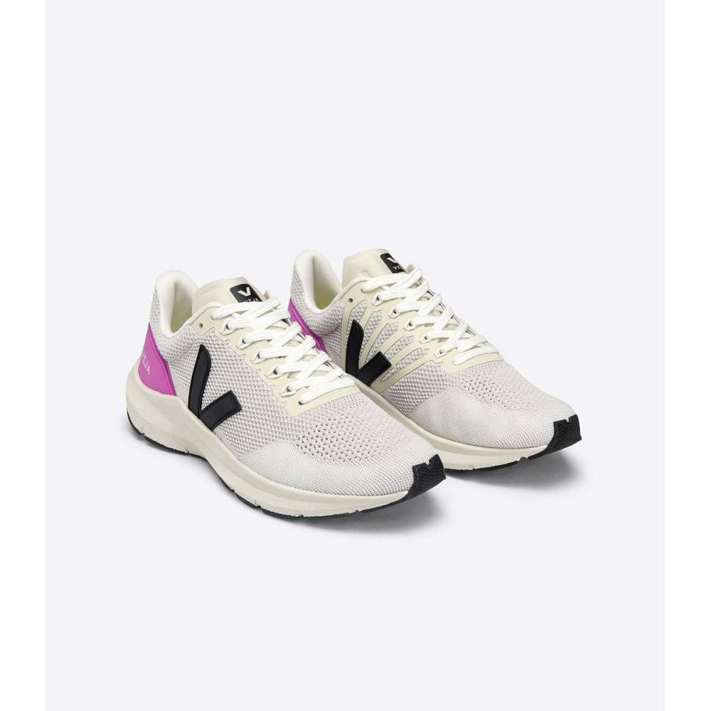 Veja MARLIN V-KNIT Men's Running Shoes Beige/Purple | CA 143MQZ